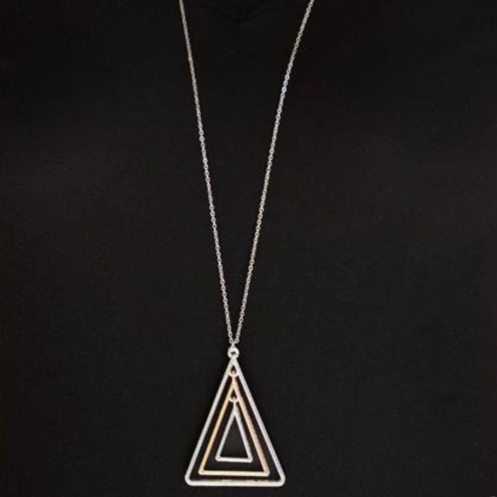 TRI Harder Gold & Silver Necklace Set